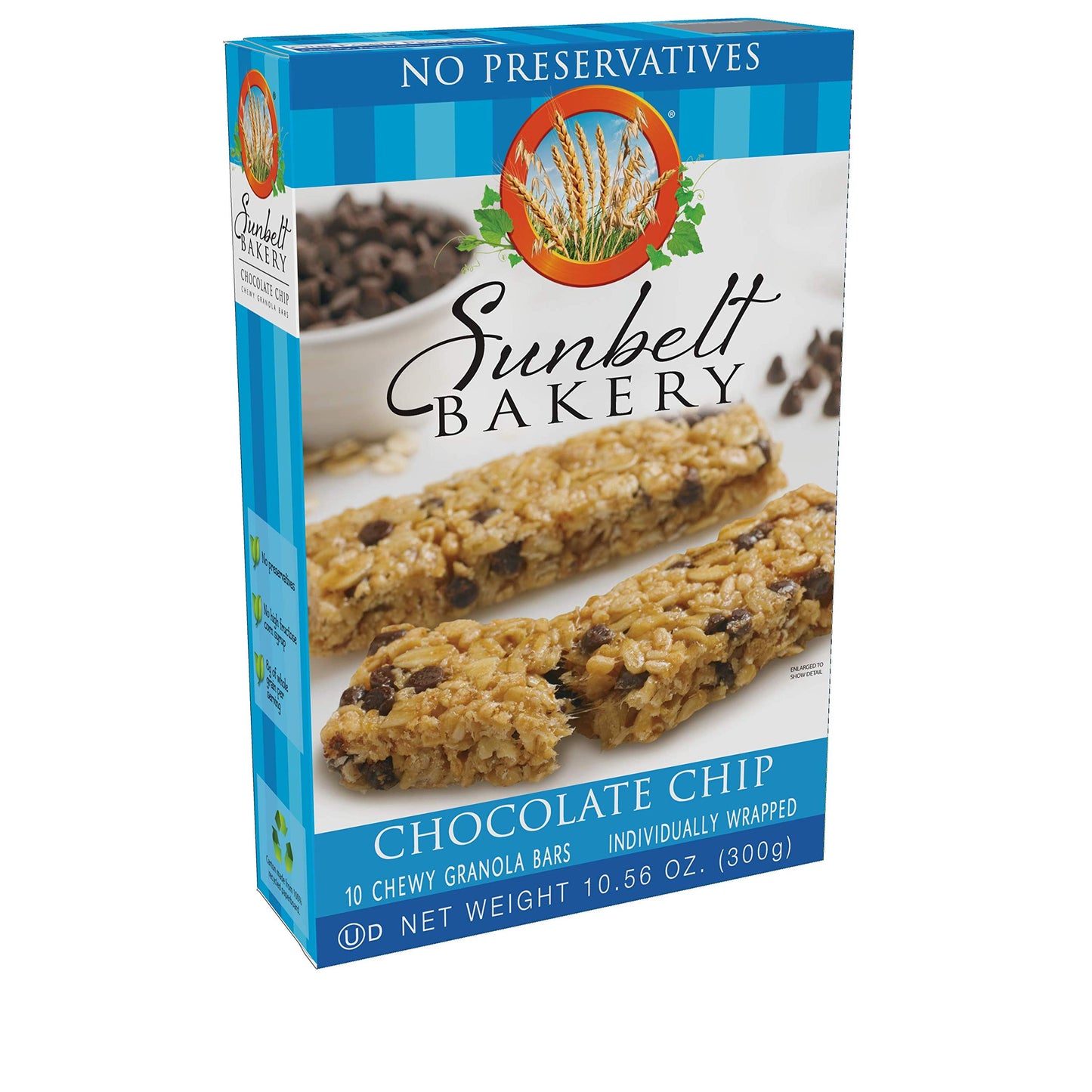 Sunbelt Bakery Chocolate Chip Chewy Granola Bars, 120-1.0 OZ Bars (12 Boxes)