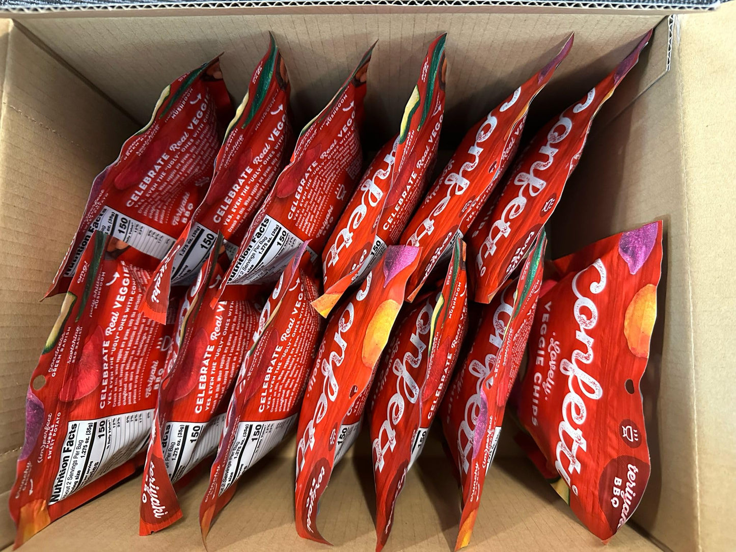 12-Pack Lovely Vegetable Chips, Teriyaki Bbq