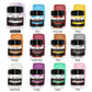 LOCDO Edible Glitter Set - 12 Food Grade Luster Dust Colors for Drinks, Cakes, Cupcakes, Vegan & Gluten Free (3g/bottle)