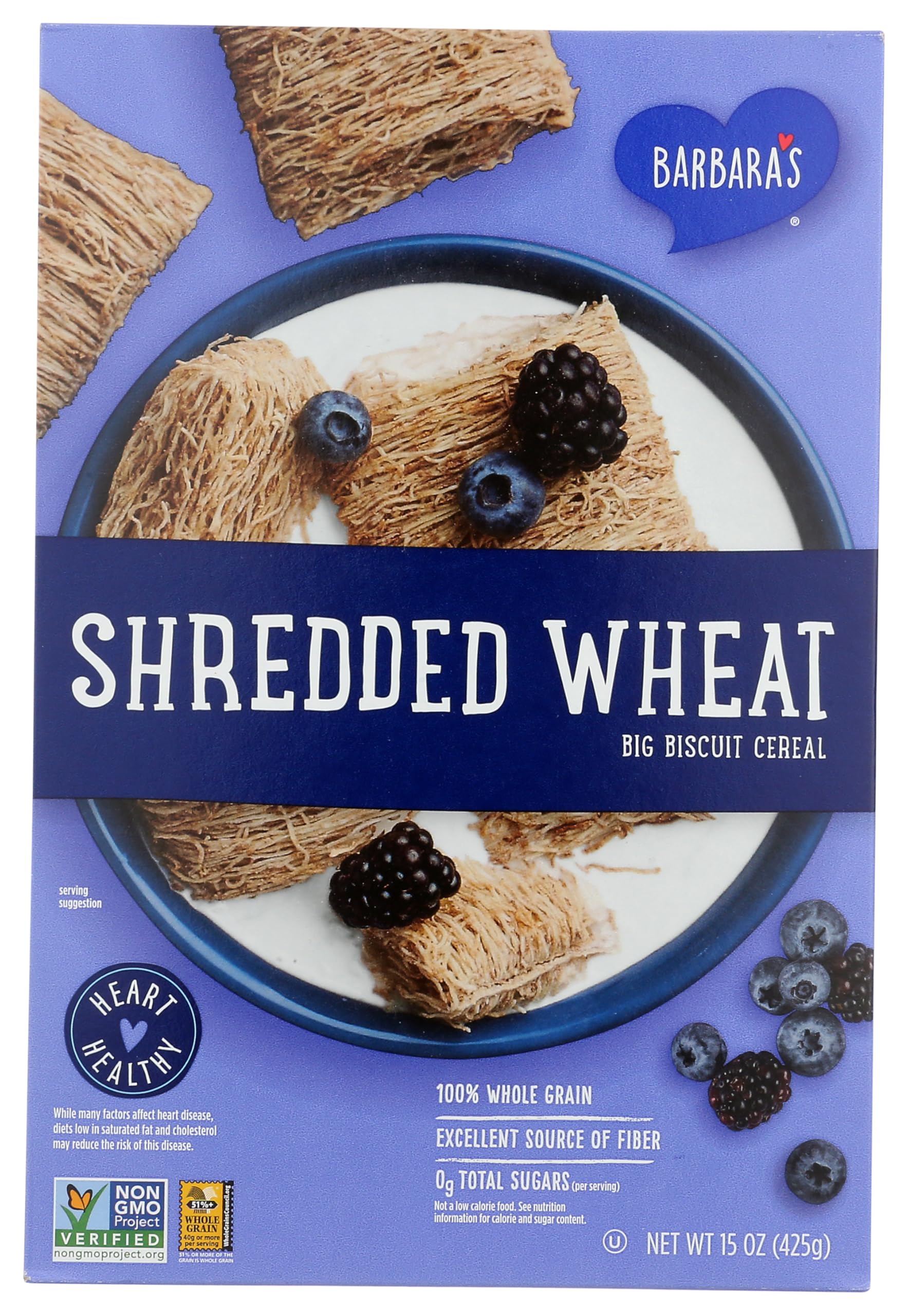 Barbaras Bakery - Shredded Wheat - Case of 12-15 Oz