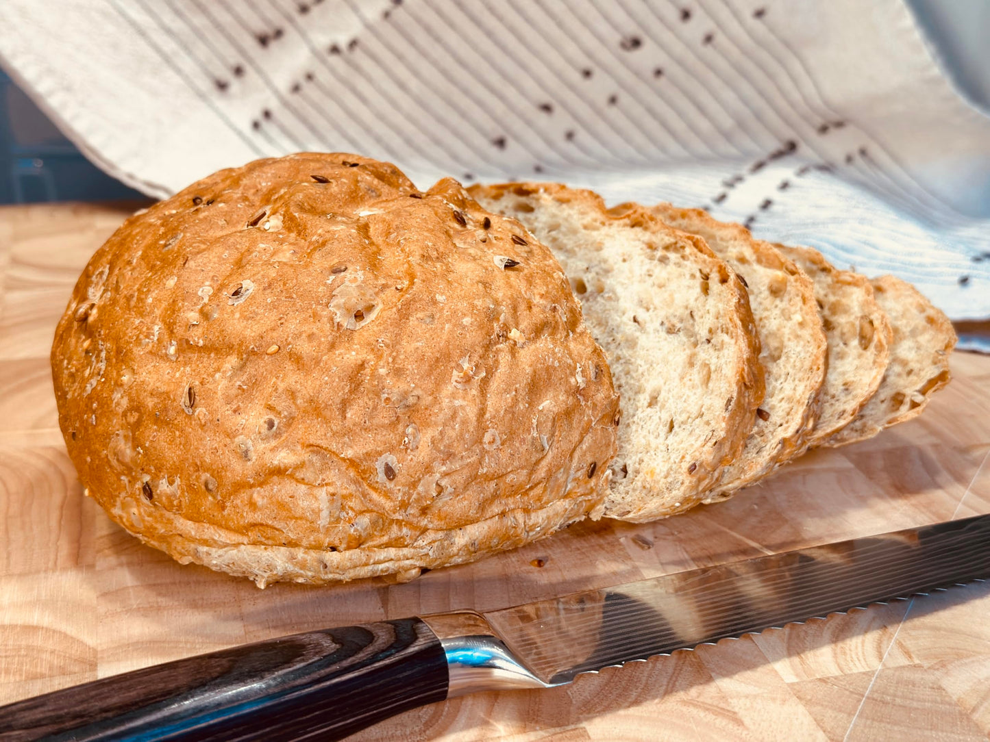 Molibake 8 Grain Bread Mix - All-Natural Multigrain Baking Mix - Pack of 4 - 15 oz - Ideal for Bread Machine & Oven