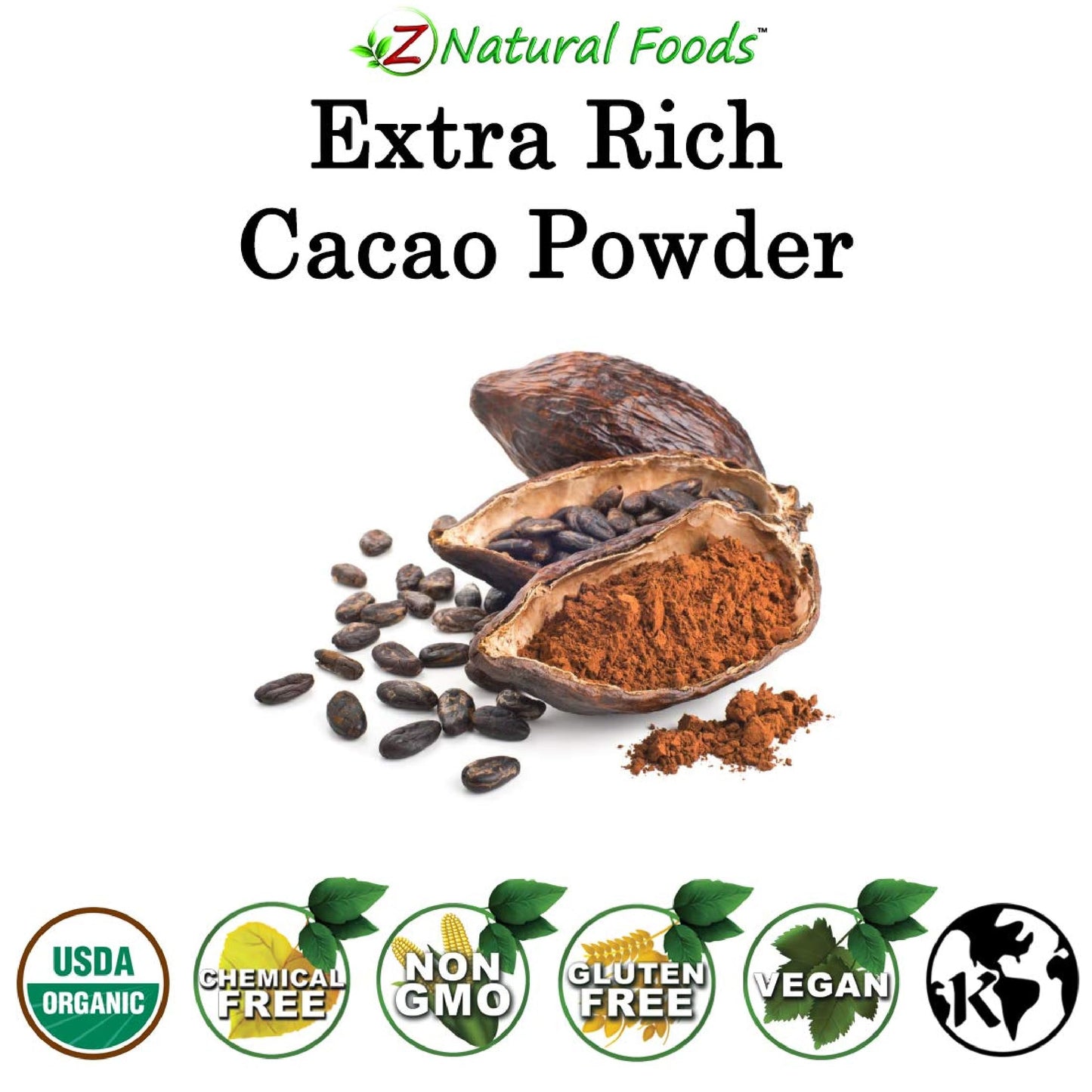 Premium Organic Cacao Powder - 55 Lbs - Extra Rich - The Essence Of Dark Chocolate - Product Of Switzerland - 100% Pure Cold-Pre