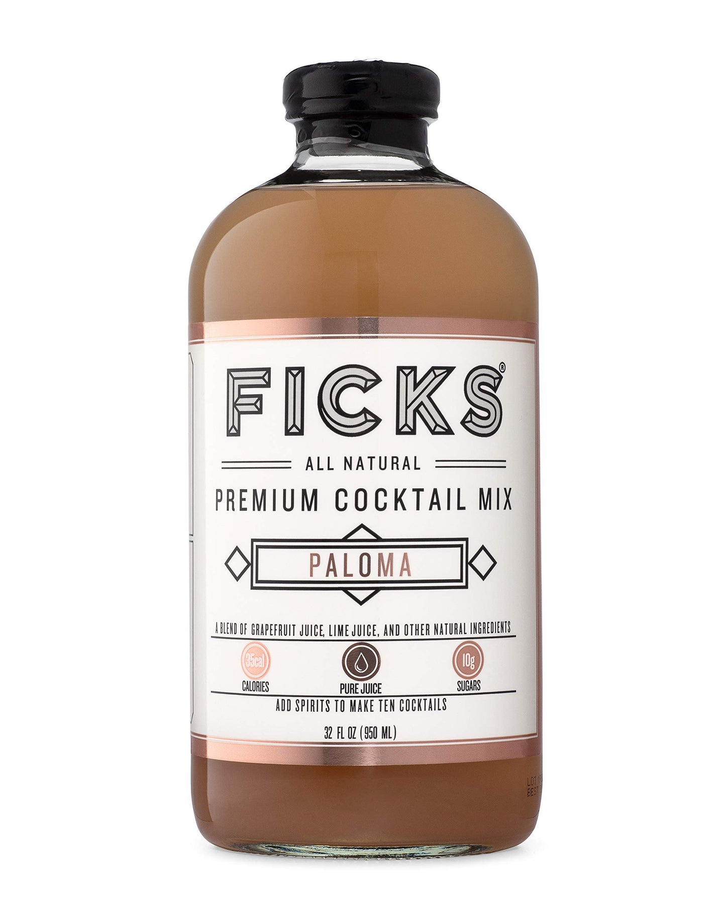 Ficks Premium Cocktail Mix - Paloma Flavor - 6pack (32oz each)