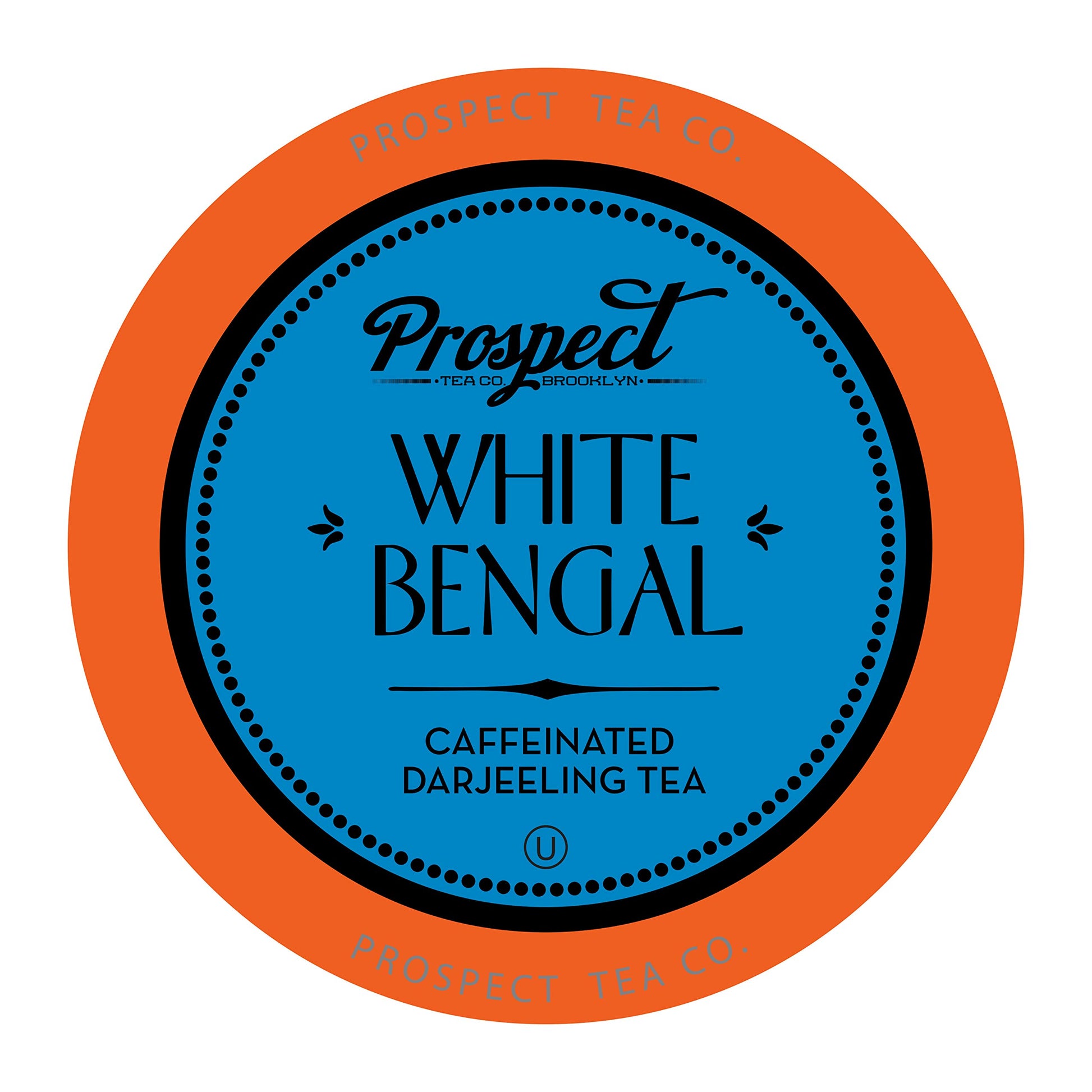 Prospect Tea Co. White Bengal Darjeeling Tea Pods, Compatible with K Cup Brewers 40 Count, Model PTC WB40