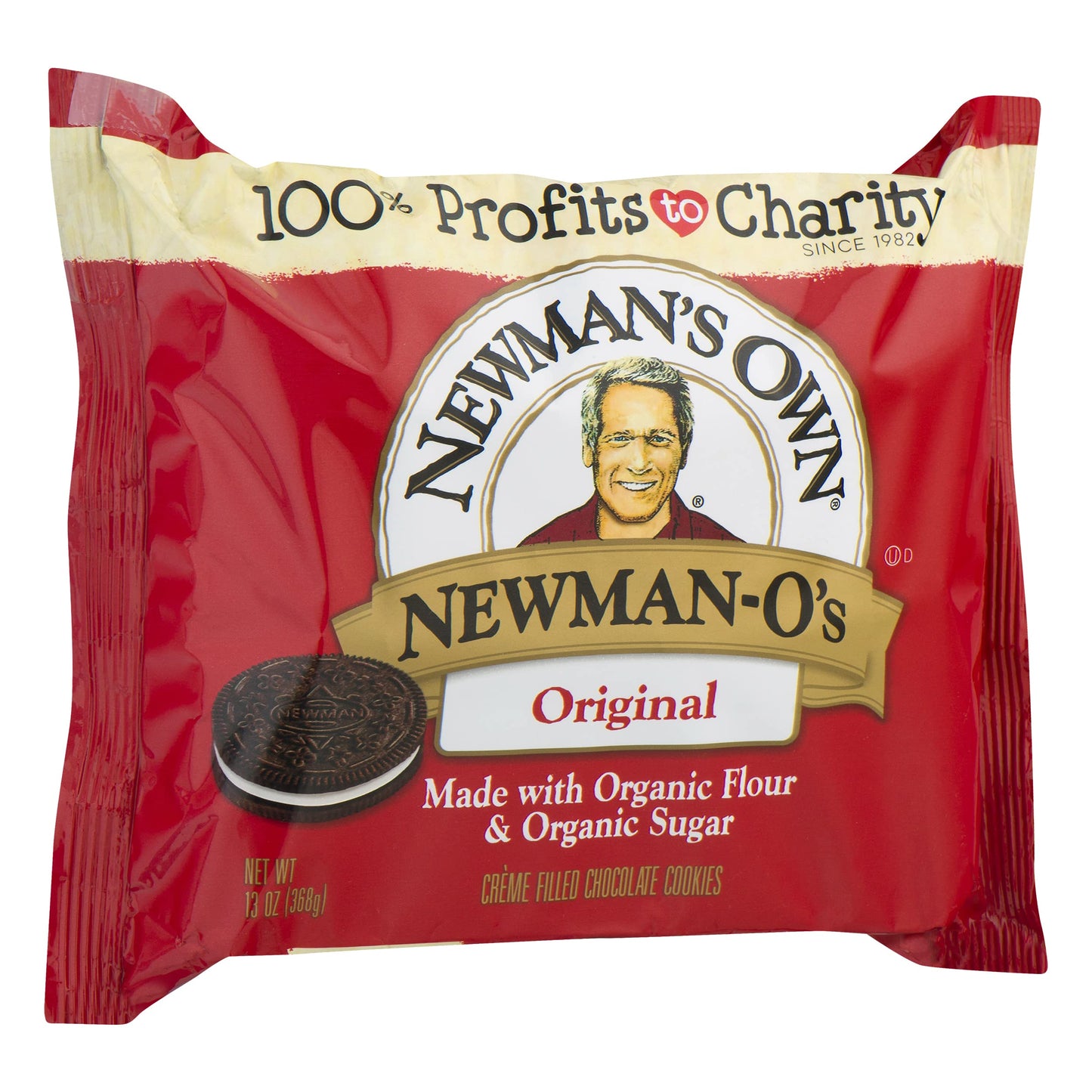 Newmans Own Newman-Os Sandwich Crèmes, Original, 13 Ounce (Pack of 6)