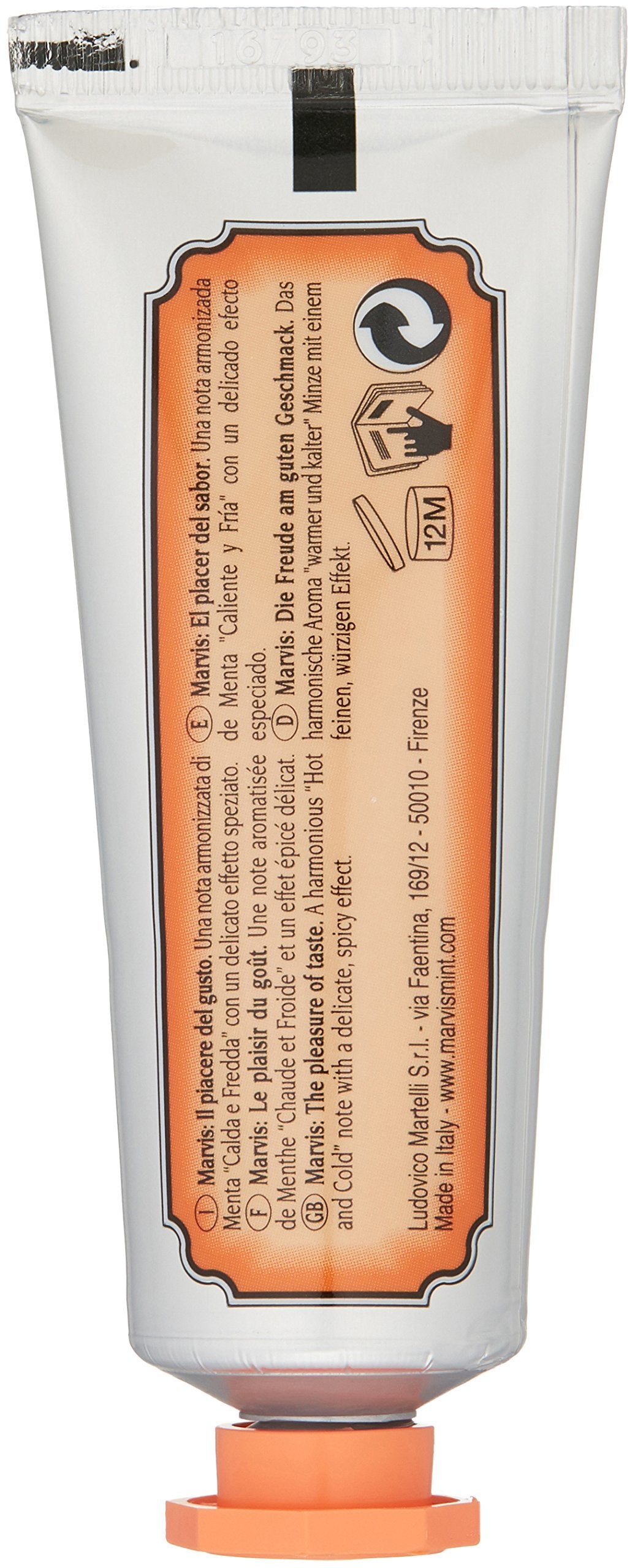 Marvis Ginger Mint Toothpaste, 1.3 Oz