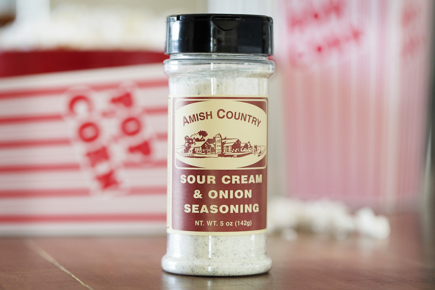 Amish Country Popcorn | Seasoning Variety Pack | 5 Bottles | Ballpark Buttersalt, Cheddar Cheese, White Cheddar, Ranch, Sour Cre
