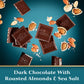 Ghirardelli Intense Dark Chocolate Squares, Sea Salt Almond, 4.12 Oz Bag, Pack of 6
