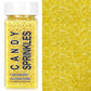 Yellow Sanding Sugar Sprinkles, 4.6 oz Edible Sparkling Sugar Crystals for Baking Topping, Cupcakes, Cookies, Ice Cream & Cake D