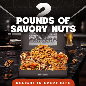 Nuts Gift Basket For Men - 8 Unique Flavors Of Gourmet Nuts