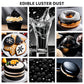 Cherrysea Luster Dust Edible Shimmer Powder - 15g Black Food Coloring for Cakes, Cookies, Cocktails, Candy