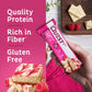 Quest Nutrition White Chocolate Raspberry Protein Bars, 20G Protein, 1G Sugar, 5G Net Carb, High Fiber, Gluten Free, Keto Friendly, 12 Count