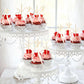 Gyufise Bowknot Cake Toppers - 30Pcs Beige Cake Decorations for Baby Shower, Birthday, Wedding - 2.9 x 5.7 inches