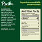 Pacific Foods Organic Unsweetened Almond Milk, Plant Based Milk, 32 Oz Carton