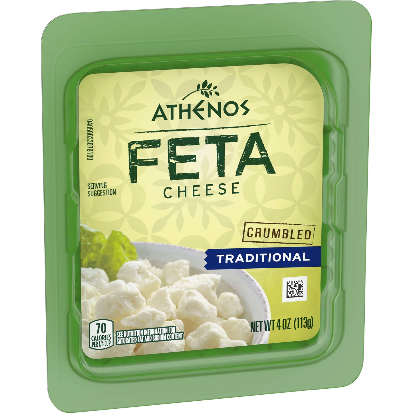 Athenos Traditional Crumbled Feta Cheese (4 oz Tub)