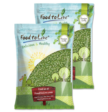 Food to Live Green Split Peas, 18 Pounds - Dried, Vegan, Kosher, Bulk. Easy to Cook. Rich in Protein, Fiber, Essential Minerals.