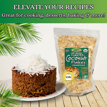 Let'S Do Organic Unsweetened Coconut Flakes - Coconut Flakes Unsweetened Organic, Organic Coconut Flakes, Organic Flake Coconut,