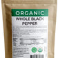 Viva Doria Organic Ceylon Whole Black Peppercorns, 16 oz, For Grinder Refills