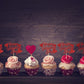 40Pcs Valentines Day Cupcake Toppers Decorations, Red Glitter Happy Valentines Day Cupcake Toppers For Valentine'S Day Decoratio
