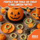 Pumpkin Candy Bracelets - 24 Thanksgiving Themed Snacks - Individually Wrapped Bulk Candy - Fall Goodies - Class Treats & Kids P