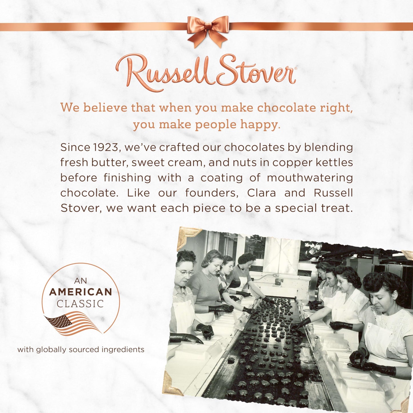 RUSSELL STOVER Dark Chocolate Coconut Candy Gift Bag, 6 oz.