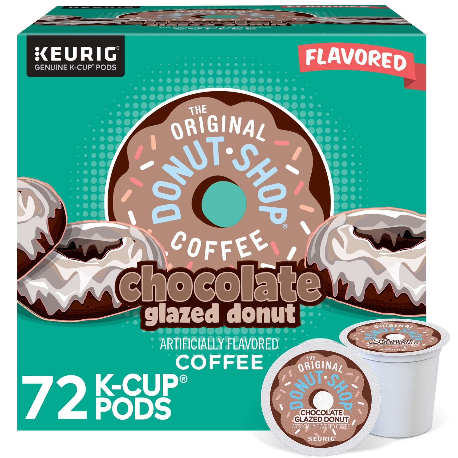 The Original Donut Shop Coffee K-Cup Pods, Medium Roast, 72 Count (6 Packs of 12)