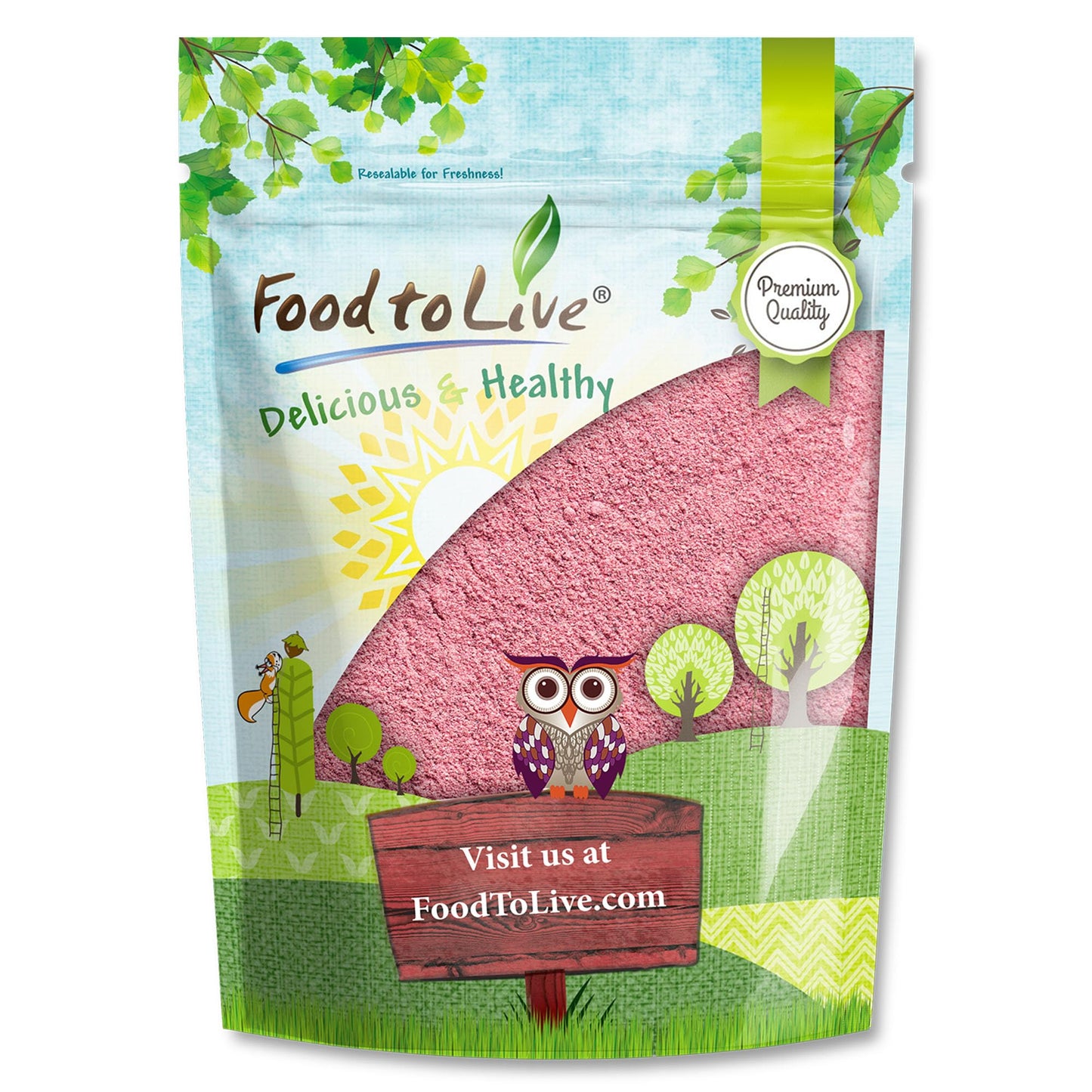 Food to Live Pomegranate Powder, 2 Pounds - 101% Natural Antioxidant, Rich Superfood for Smoothies, Baking and Juice, with real 