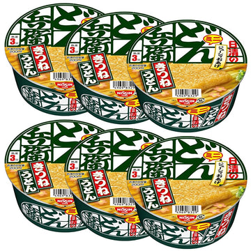 Donbei Mini 1.5oz 6pcs Set Japanese Wheat Noodles In A Hot Soup Topped With Deep Fried Tofu 6pcs Instant Noodle Ninjapo