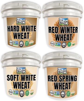 Certified Glyphosate Residue Free Wheat Berries | 100 LBS | Hard White, Soft White, Hard Red Winter, Hard Red Spring Wheat Berri