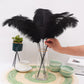 Ballinger Black Ostrich Feathers Bulk - Making Kit 10Pcs 28Inch Large Ostrich Feathers For Floral Arrangement, Vase, Wedding Par
