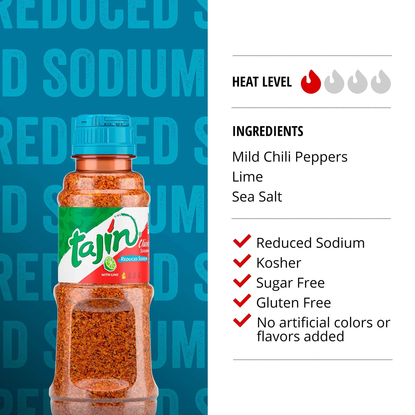 Tajín Clásico Reduced Sodium Seasoning 5 Oz (Pack Of 1)