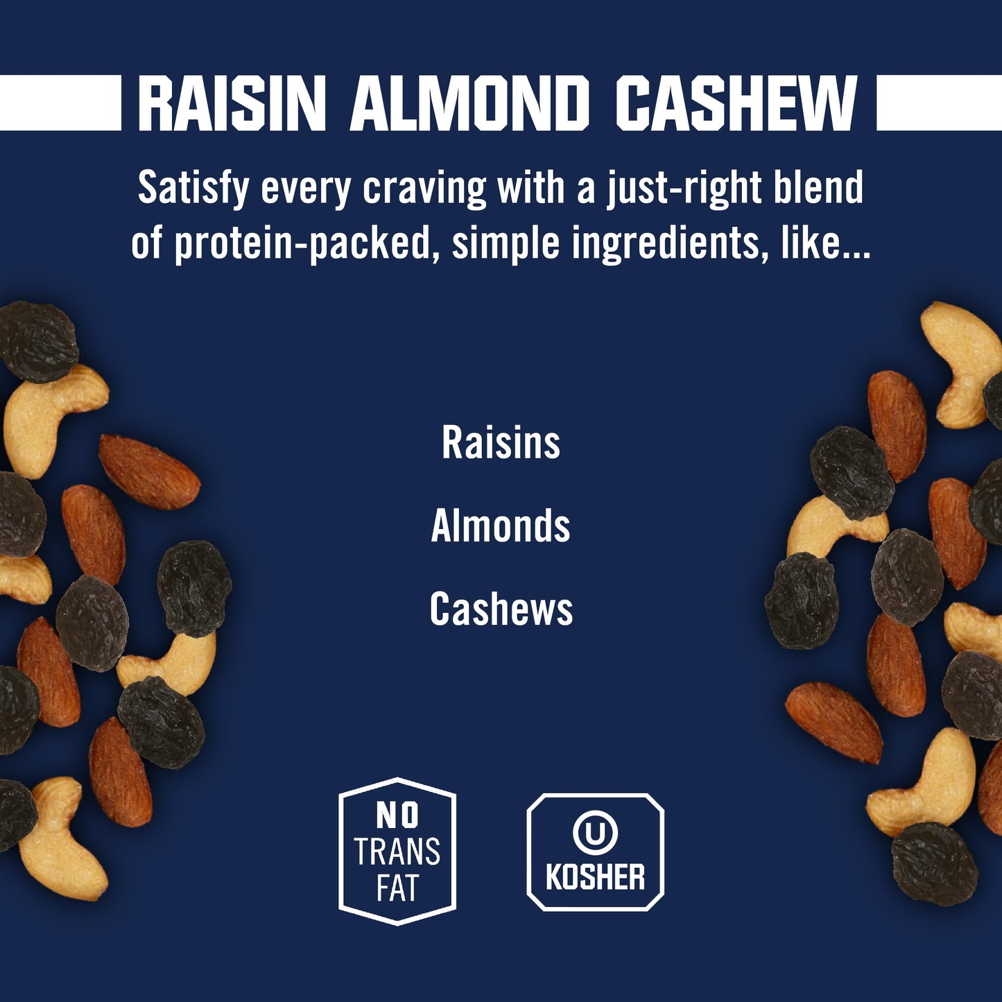 Kars Nuts Raisin Almond Cashew Mixed Nuts, 3 Oz Individual Snack Packs - Bulk Pack Of 12, Gluten-Free Snacks