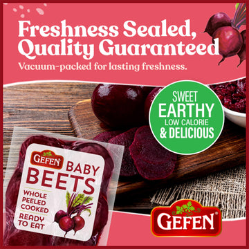 Gefen Red Baby Beets, 8.8 Oz (2 Pack) | Whole, Peeled And Cooked | Ready To Eat | Salad Ready