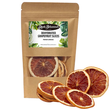 Drink Botanicals Dried Grapefruit Slices Wheels | 100% Natural | 1.41 Oz / 40 Grams | Gluten Free | Ideal for Cocktails & Decoration