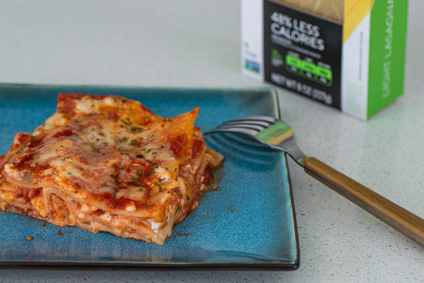 Fiber Gourmet Pasta - Light Lasagna Noodle - Low Net Carb, Fiber-Rich, Low Calorie, Healthy Pasta - Made In Italy, Kosher, Vegan