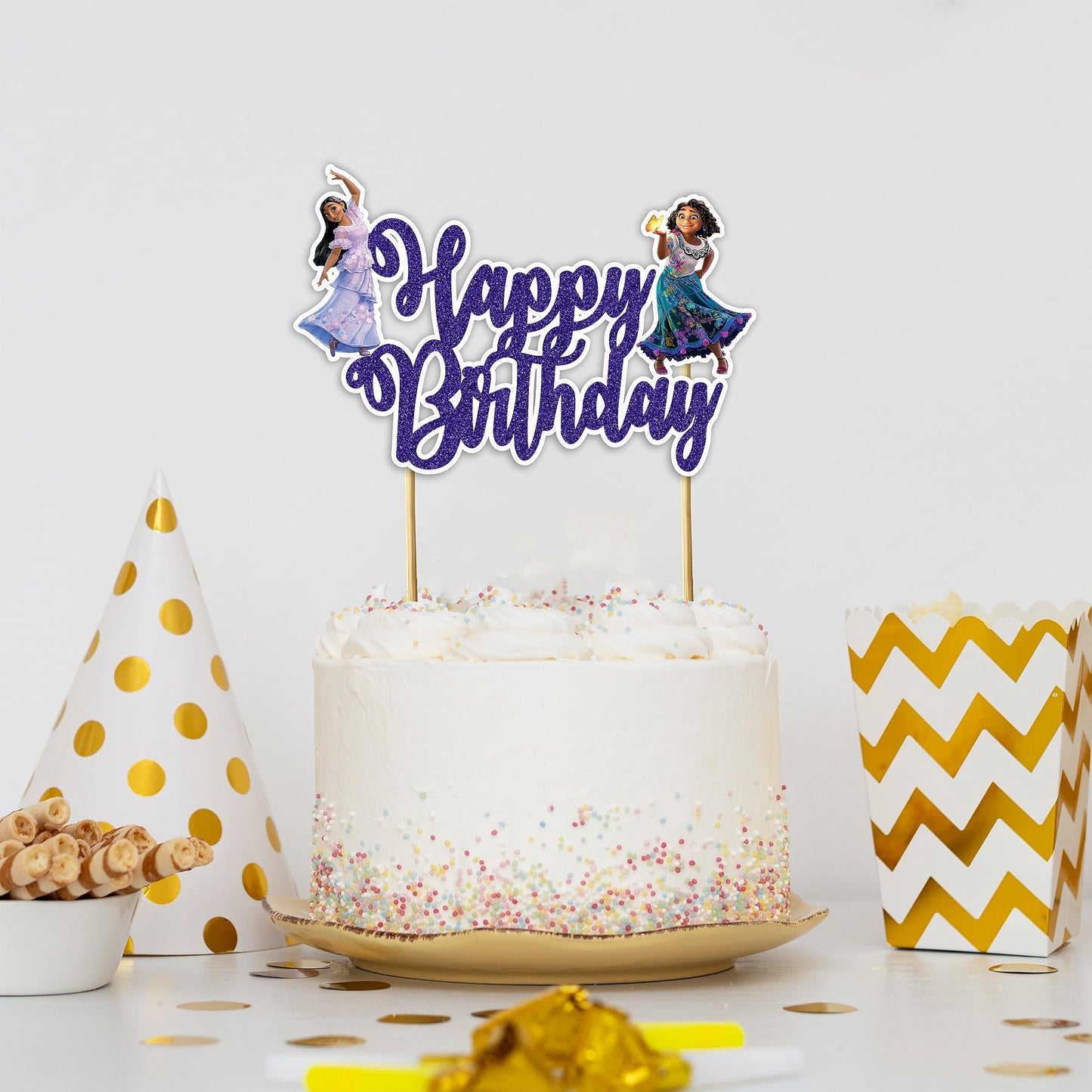 Encato Happy Birthday Cake Topper
