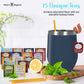 Modern Elegance Tea Set With Portable Kettle - 31-Piece Collection Featuring An Insulated Mug, Decaf Teas, Honey Sticks & Access