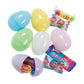 Fun Express Candy Filled Easter Eggs - 24 Count - Plastic - Pastel Colors - Easter Hunt Party Supplies