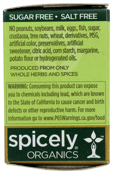 Spicely Organic Vanilla Bean 0.2 Oz Certified Gluten Free