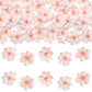 Gyufise 54Pcs Edible Cherry Blossoms Cake Decorations Edible Cherry Blossoms Cupcake Toppers Wafer Paper Flowers Cake Toppers Fo