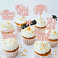 Ttdq 40Pcs Rose Gold Graduation Cupcake Toppers 2024 Graduation Decorations Class Of 2024 Cupcake Toppers 2024 Congrats Grad Cap