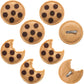 Suncalla 8 Pcs Chocolate Chip Felt Cookies Decor 2.5 Inch Chest Clip Cookies Costume Accessories For Halloween Events Party Supplies Decorations Holiday Gifts