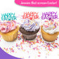 Jimmies In Springtime Mix - Resealable Standup Candy Bag - Pastel Jimmies In Pink, Lavender, White, And Yellow - Easter Themed S
