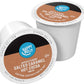 Happy Belly Hot Cocoa Pods - Salted Caramel Flavor, 24 Count, Compatible with 2.0 K-Cup Brewers, Rich Brown