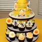 63 Pcs Edible Bumble Bee Cupcake Toppers Honey Bee Daisy Cupcake Picks Edible Sunflower Oh Babee Cupcake Decorations For Bee The