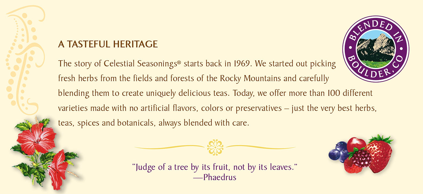Celestial Seasonings, Tea, Wild Berry Zinger, 20 Ct