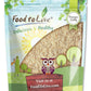 Food to Live California Unblanched Almond Flour, 2 Pounds - Natural Meal, Finely Milled with Skin On, Raw Kosher Vegan Keto Pale