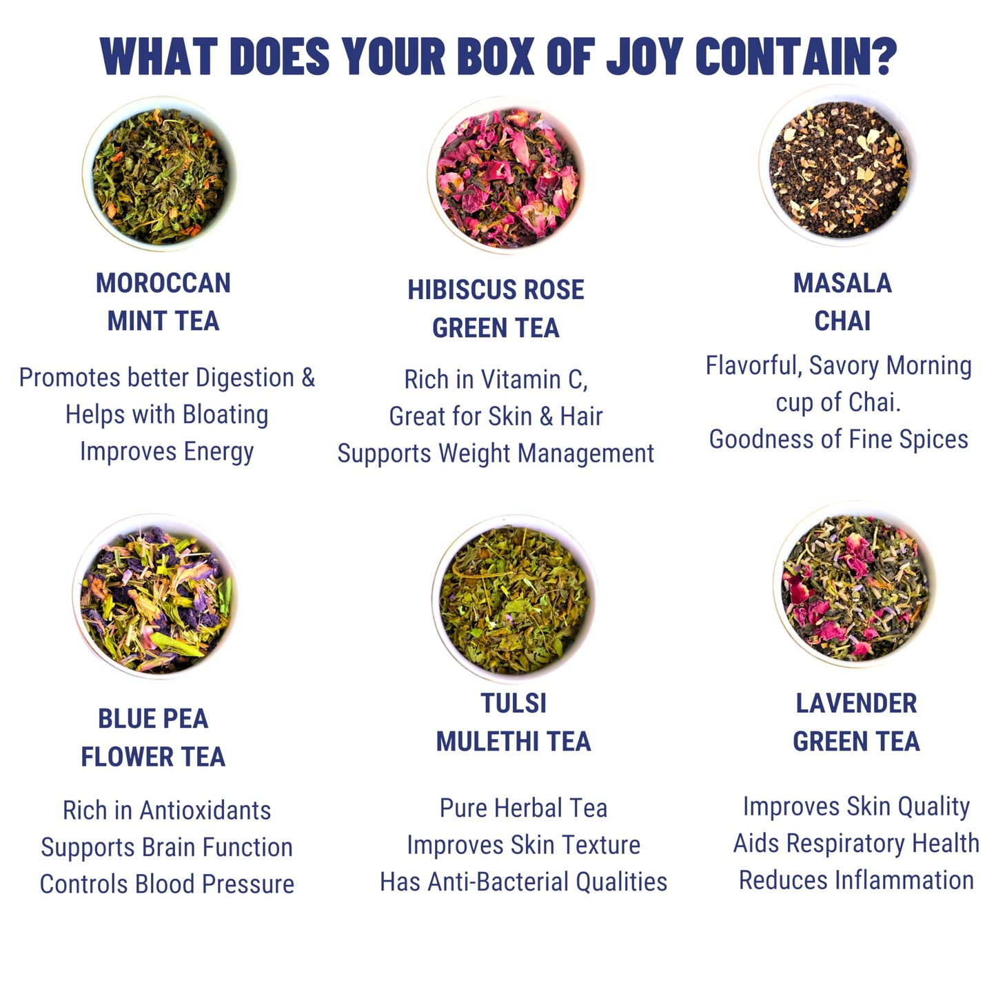 Oh Cha - Assorted Teas Gift Box | Tea Gift Set With 6 Flavors | Festive Gift Box | Green Tea, Black Tea, Herbal Tea | Birthday G