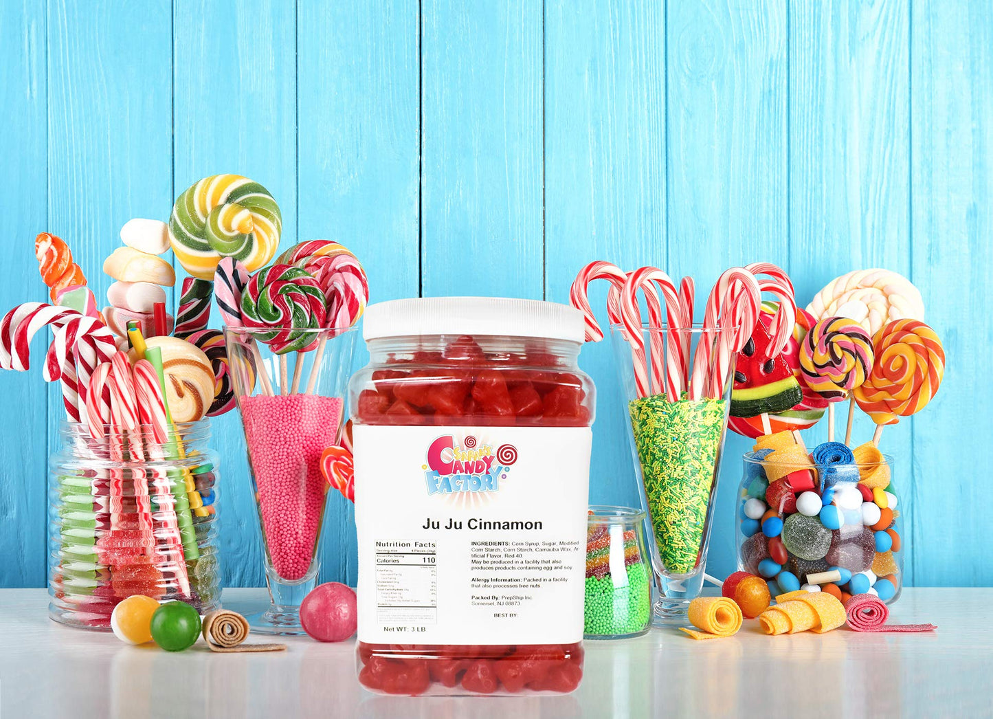 Sarah s Candy Factory Licorice Bears Ju Ju in Jar (Cinnamon), 3 Lbs