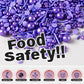 HUEBEATY 6-in-1 Purple Edible Pearls Sprinkles, Sanding Sugar for Cake Decorating, Cupcakes, Cookies & Ice Cream - 180g, Edible